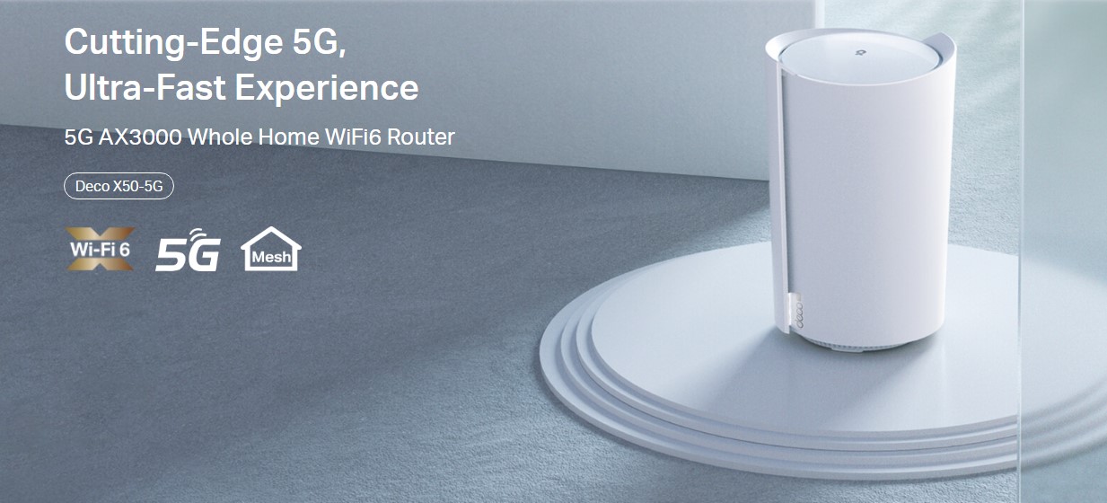 Deco X50-5G, 5G AX3000 Whole Home Mesh WiFi 6 Gateway (Availability based  on regions)
